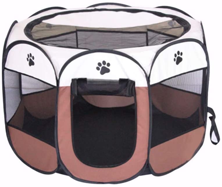 BODISEINT Portable Cat Playpen Foldable Pet Playpen for Kitten BODISEINT